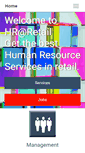 Mobile Screenshot of hr-retail.be
